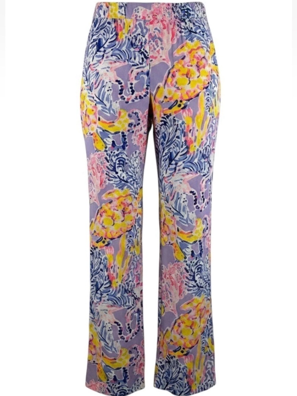 Lilly Pulitzer Bal Harbour Palazzo Beach Pants Lilac Verbena So Snappy